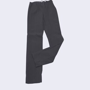 Vince Womens XS Dark Gray High Rise Pintuck Slim Leg Italian Fabric Pants